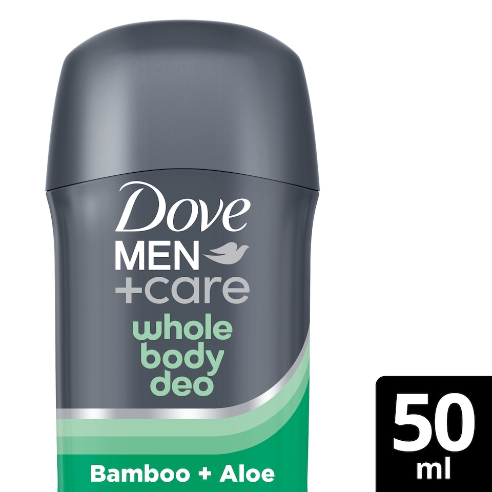image 1 of Dove Men+Care Bamboo & Aloe 48h Whole Body Deodorant Stick Odour Control 50ml