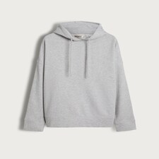 F&F Cotton Rich Hooded Sweatshirt in Grey Marl