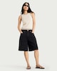 image 2 of F&F Scalloped Edge Racerback Vest in White