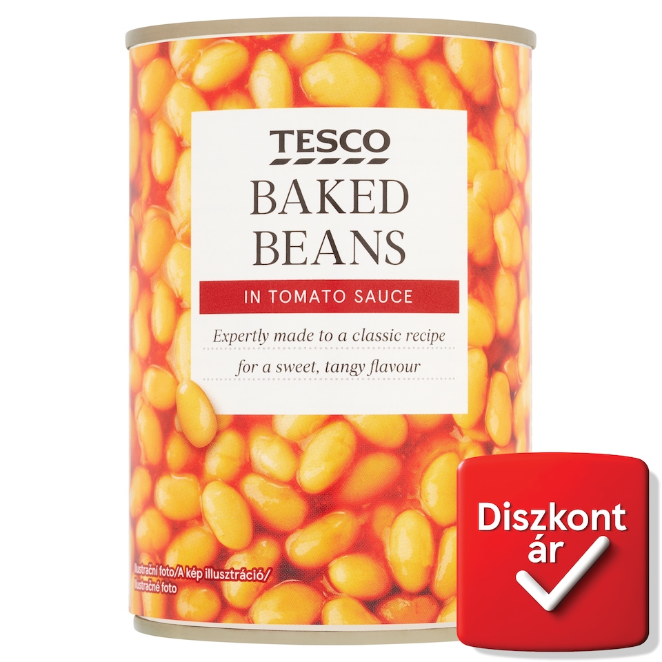 Tesco sült bab paradicsomos szószban 420 g