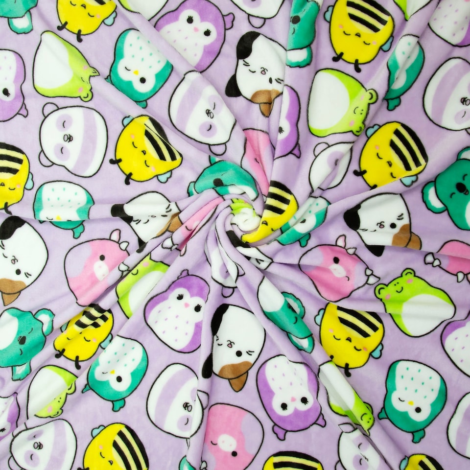 image 1 of SQUISHMALLOWS BRIGHT FLEECE BLANKET
