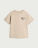image 3 of F&F Girls Pure Cotton Slogan Oversized Fit T-Shirt in Mink