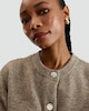 image 2 of F&F Knitted Button Up Cardigan with Wool in Mink