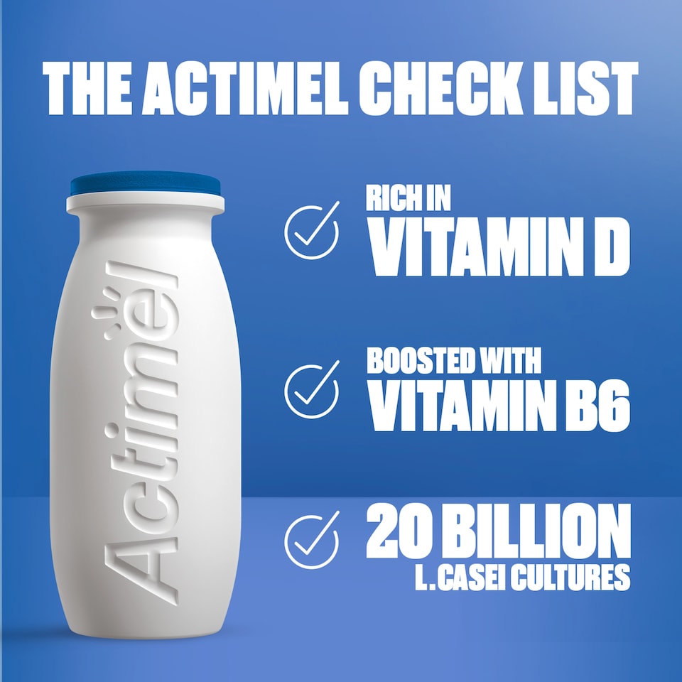 image 1 of Actimel Immune Support Multifruit Yogurt Drink 12 x 100g