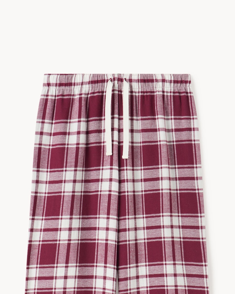 image 1 of F&F Boys 2-Pack Pure Cotton Check Woven Bottoms Pyjama Sets in Multi