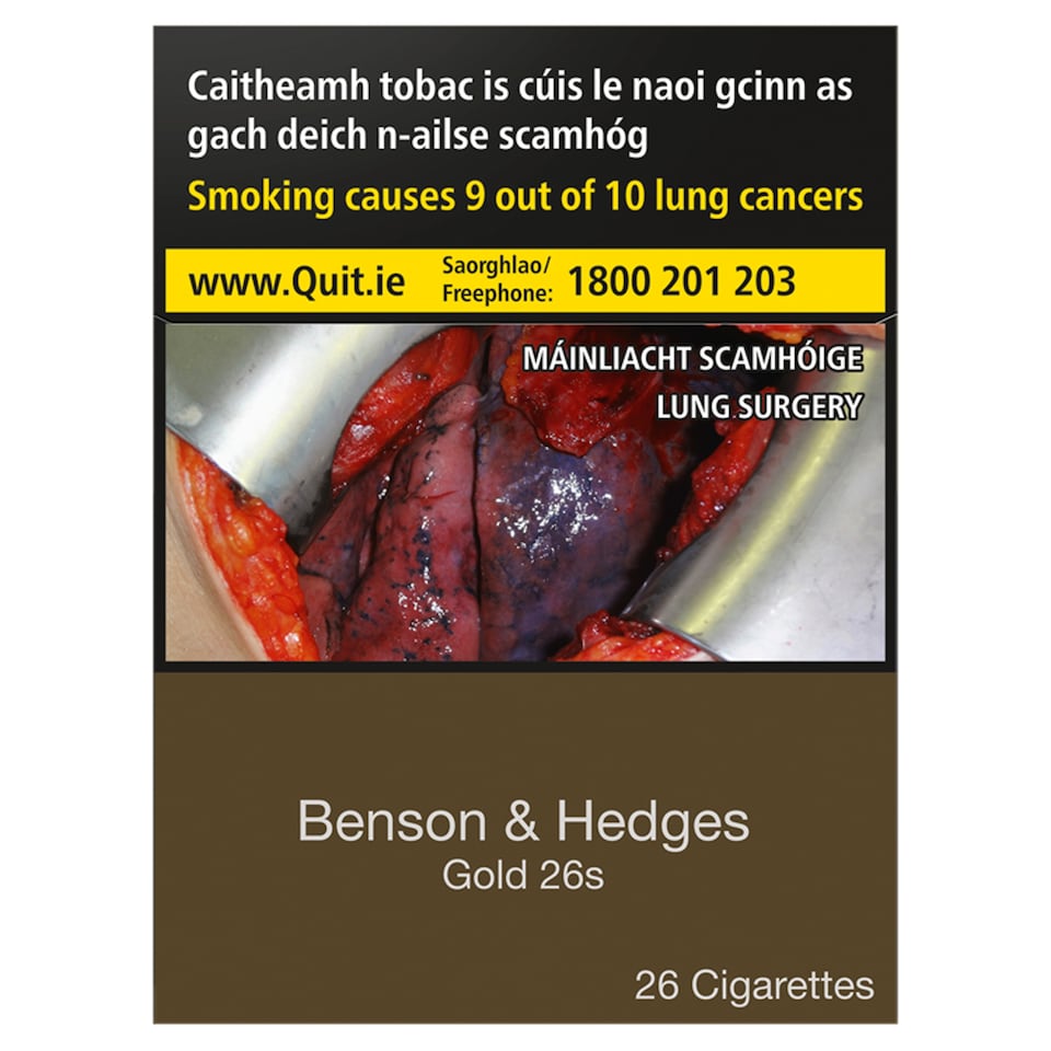 Benson And Hedges Gold 26 Pack