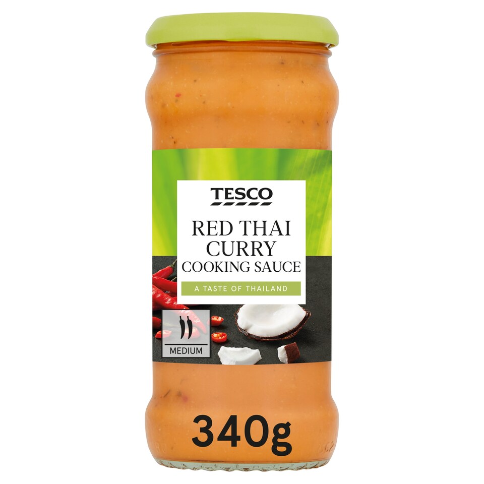 Tesco Red Thai Curry Cooking Sauce 340G