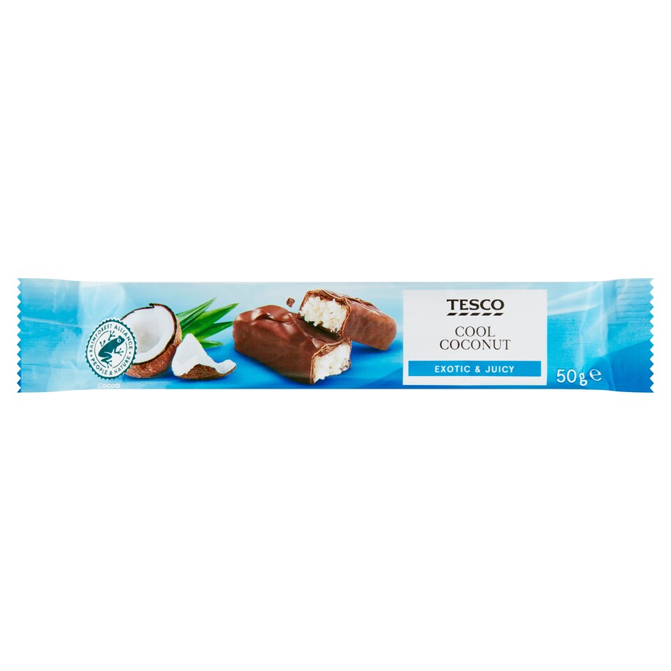 Tesco Kokosová tyčinka v mléčné čokoládě 2 x 25g (50g)