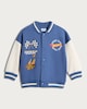 image 4 of Hot Wheels Speed Club Cotton Rich Bomber Jacket in Blue