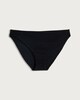 image 4 of F&F Textured High Leg Bikini Bottoms in Black