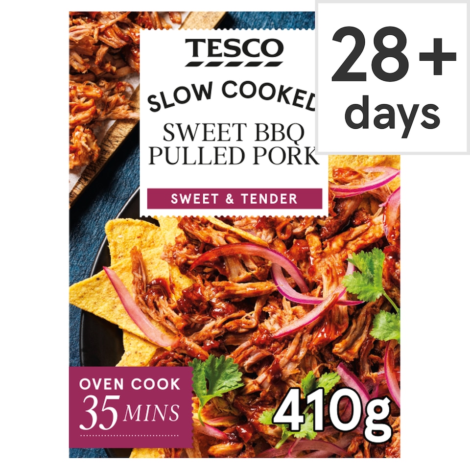 Tesco Sweet BBQ Pulled Pork 410g
