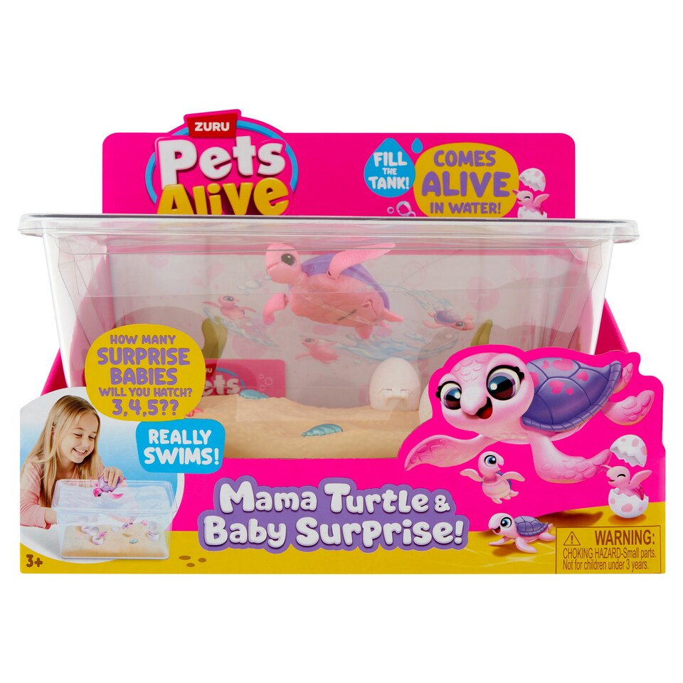 Zuru Pets Alive Mama korytnačka s malou korytnačkou prekvapenie