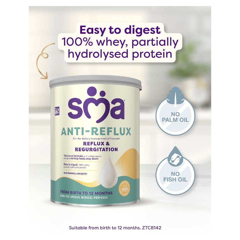 image 1 of SMA Anti-Reflux Infant Baby Milk Formula Powder from Birth 800g