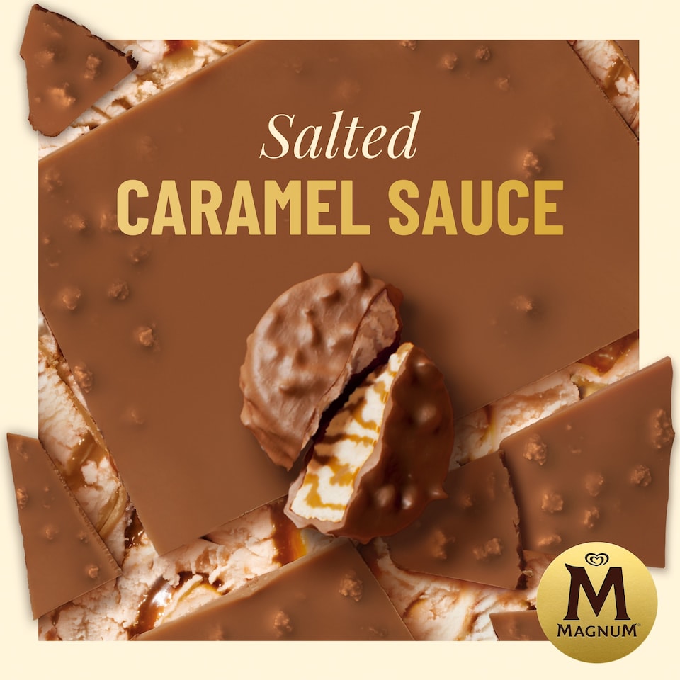 image 1 of Magnum Bonbon Salted Caramel & Almond Ice Cream Frozen Snack 204ml