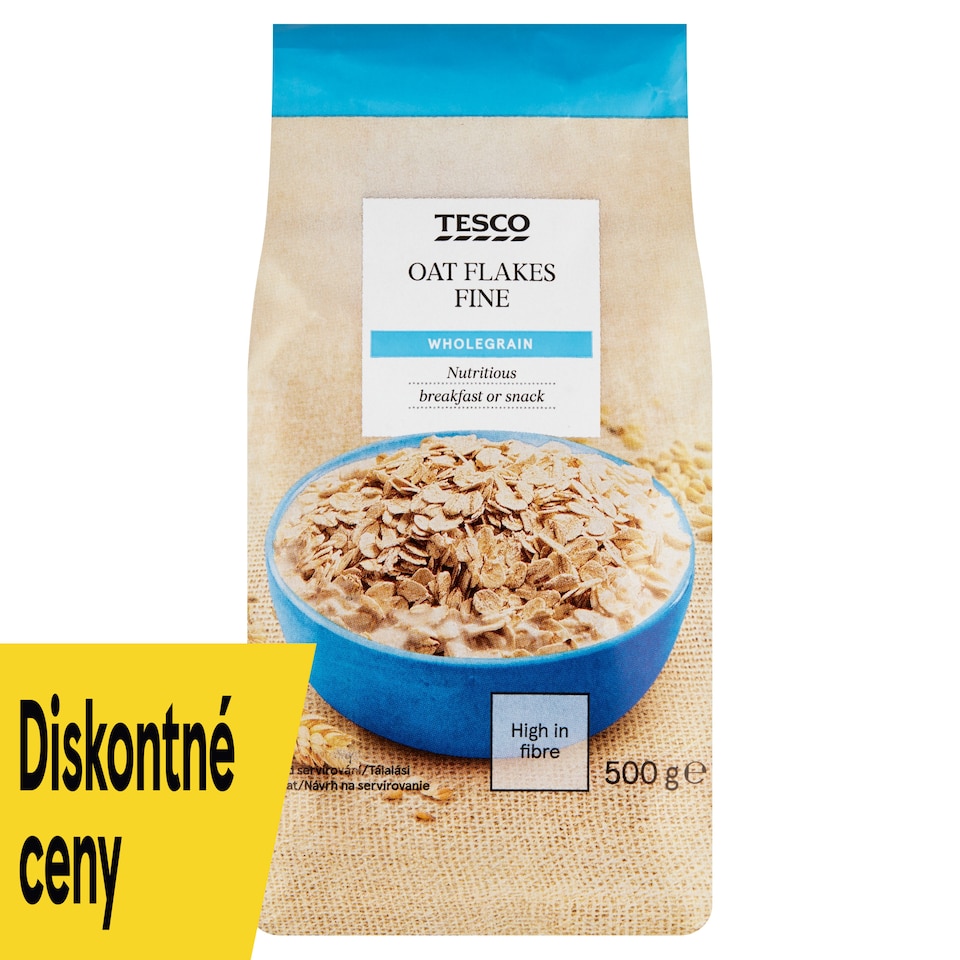 Tesco Oat Flakes Fine Wholegrain 500 g