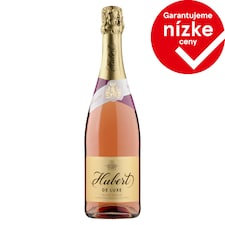 Hubert De Luxe Akostné aromatické šumivé víno ružové sladké 0,75 l