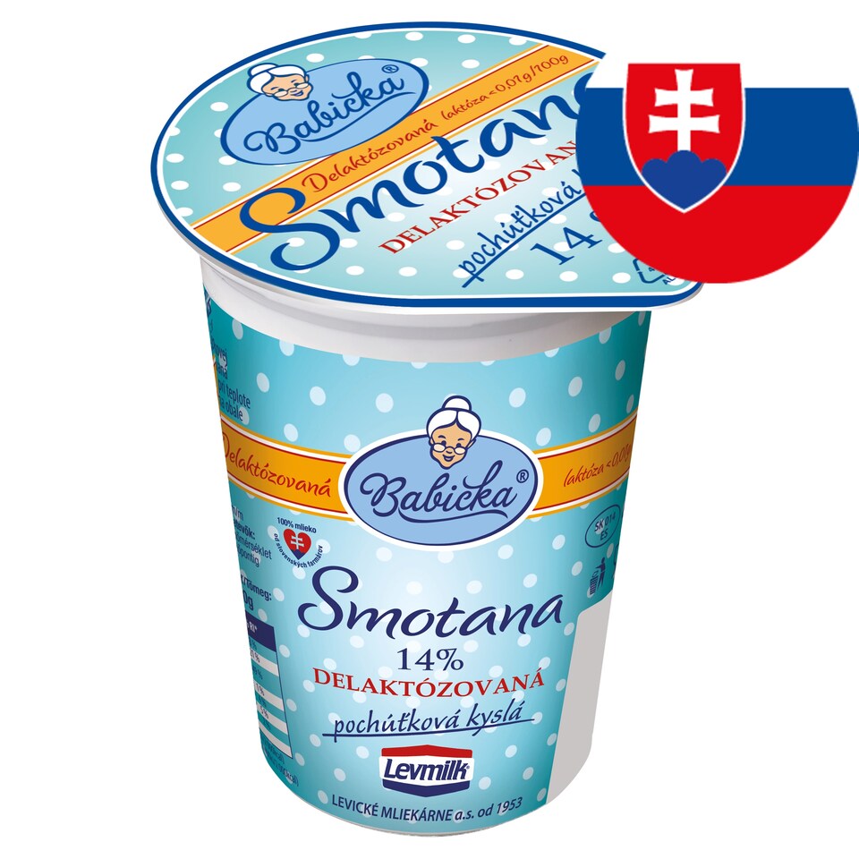 BABIČKA SMOTANA KYSLÁ 14% DELAKTO 200 g