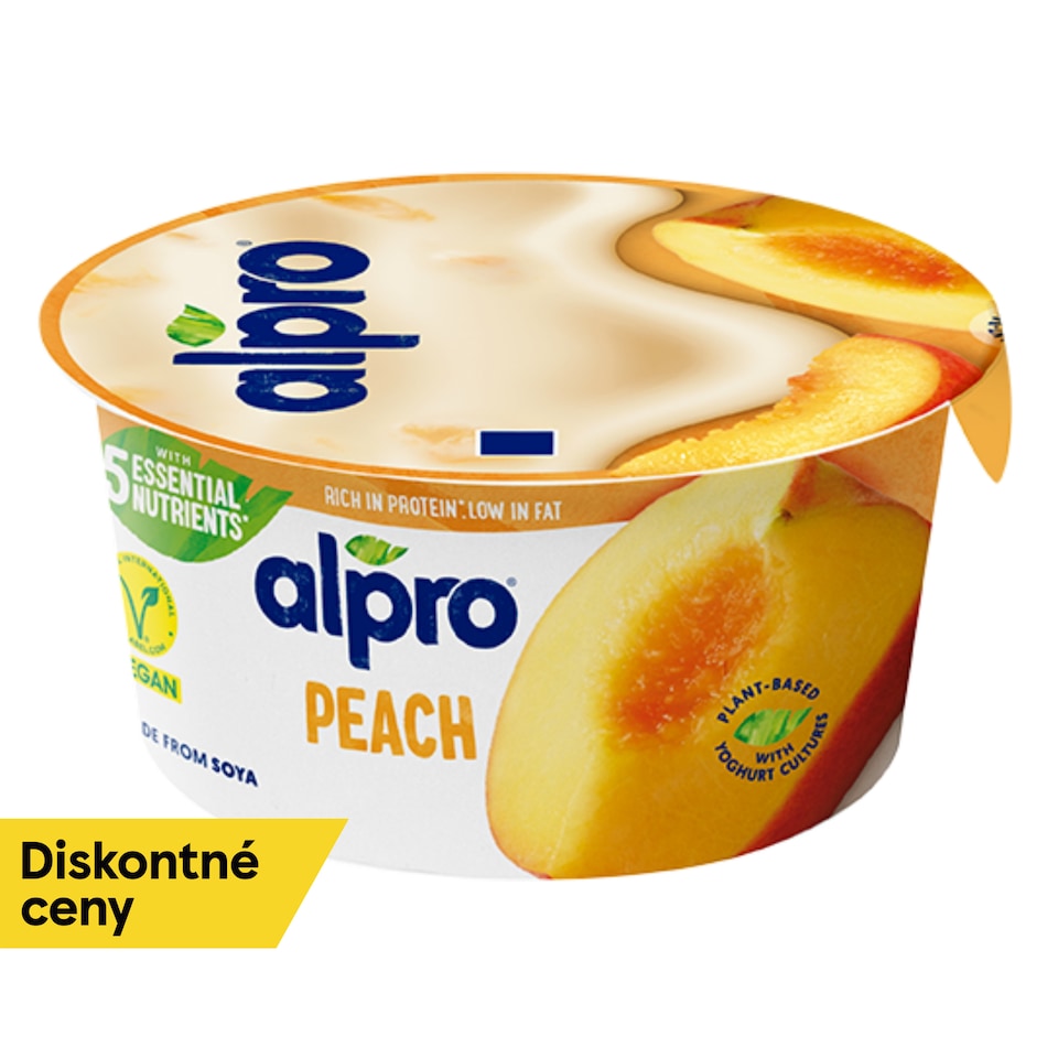 ALPRO Soy Fermented Product, Peach, 150g