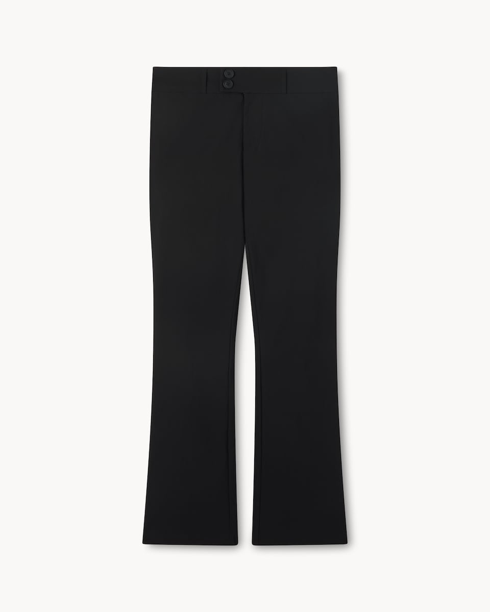 image 1 of OH ME OH MY Flared Trousers in Black