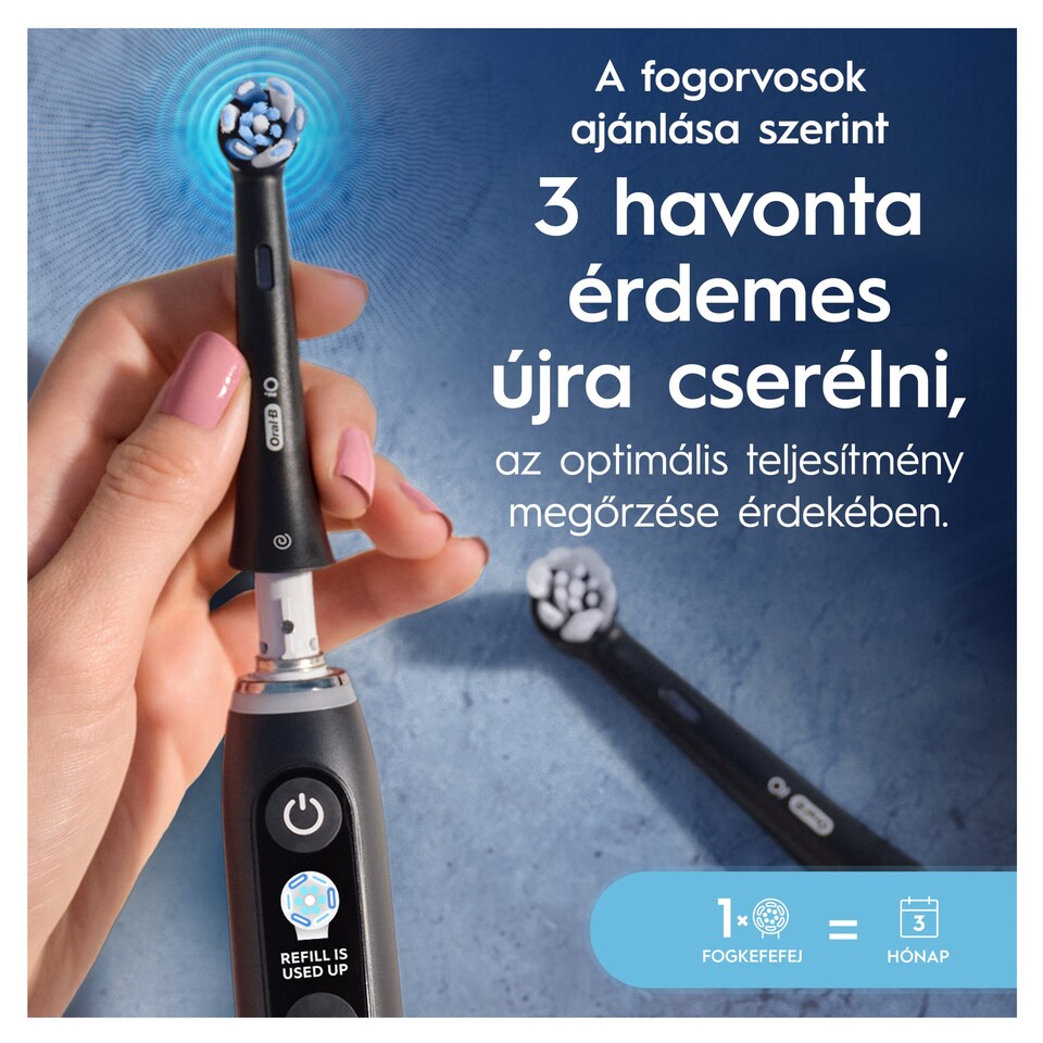 Oral-B iO Series Ultimate Clean, Fekete, Eredeti Fogkefefej, CrissCross Sörték, 4 1. kép