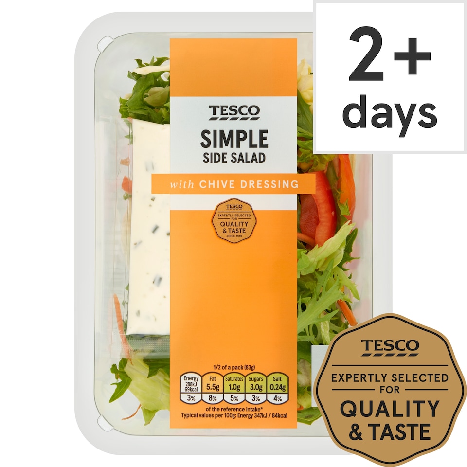 Tesco Simple Salad With Sour Cream And Chive 165G