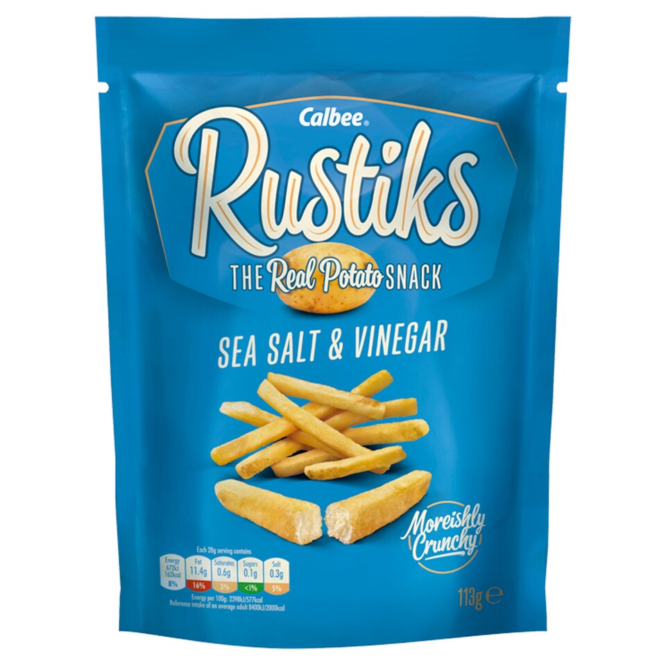 Rustiks Salt & Vinegar Potato Sticks 113G