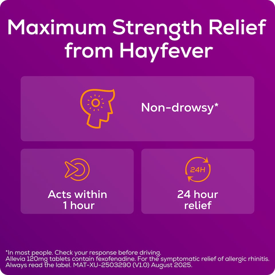 image 1 of Allevia 120Mg Tablets 15 Pack