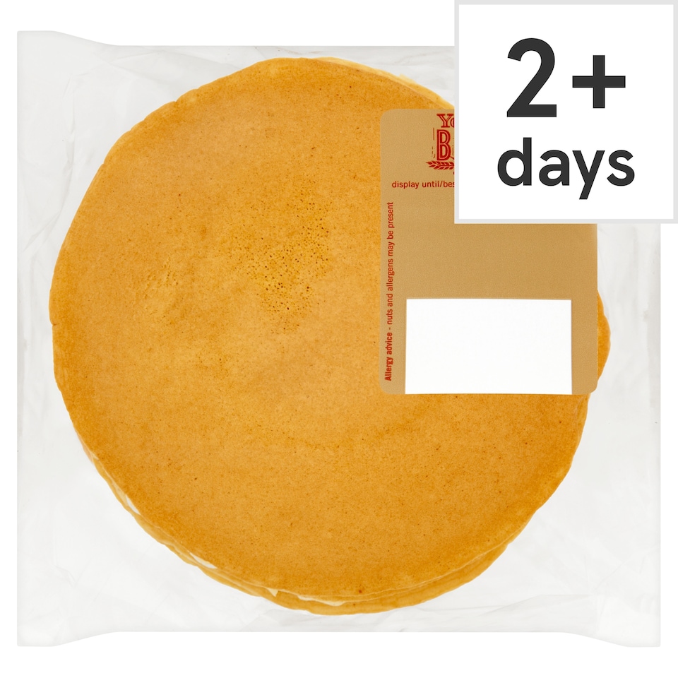 image 1 of Tesco American Style Large Pancakes 6 Pack