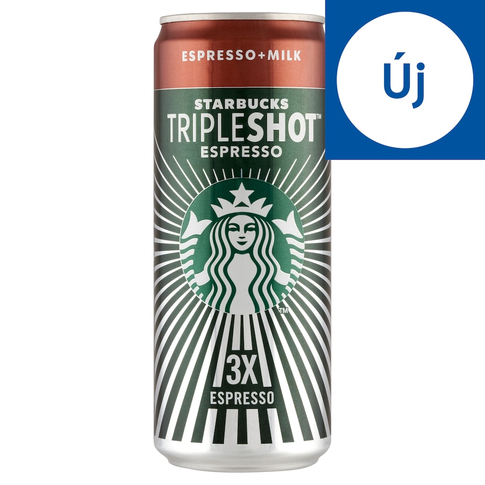Starbucks Tripleshot Espresso arabica kávét tartalmazó félzsíros tejital 300 ml