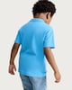 image 3 of F&F Boys Pure Cotton Embroidered Polo Shirt in Blue