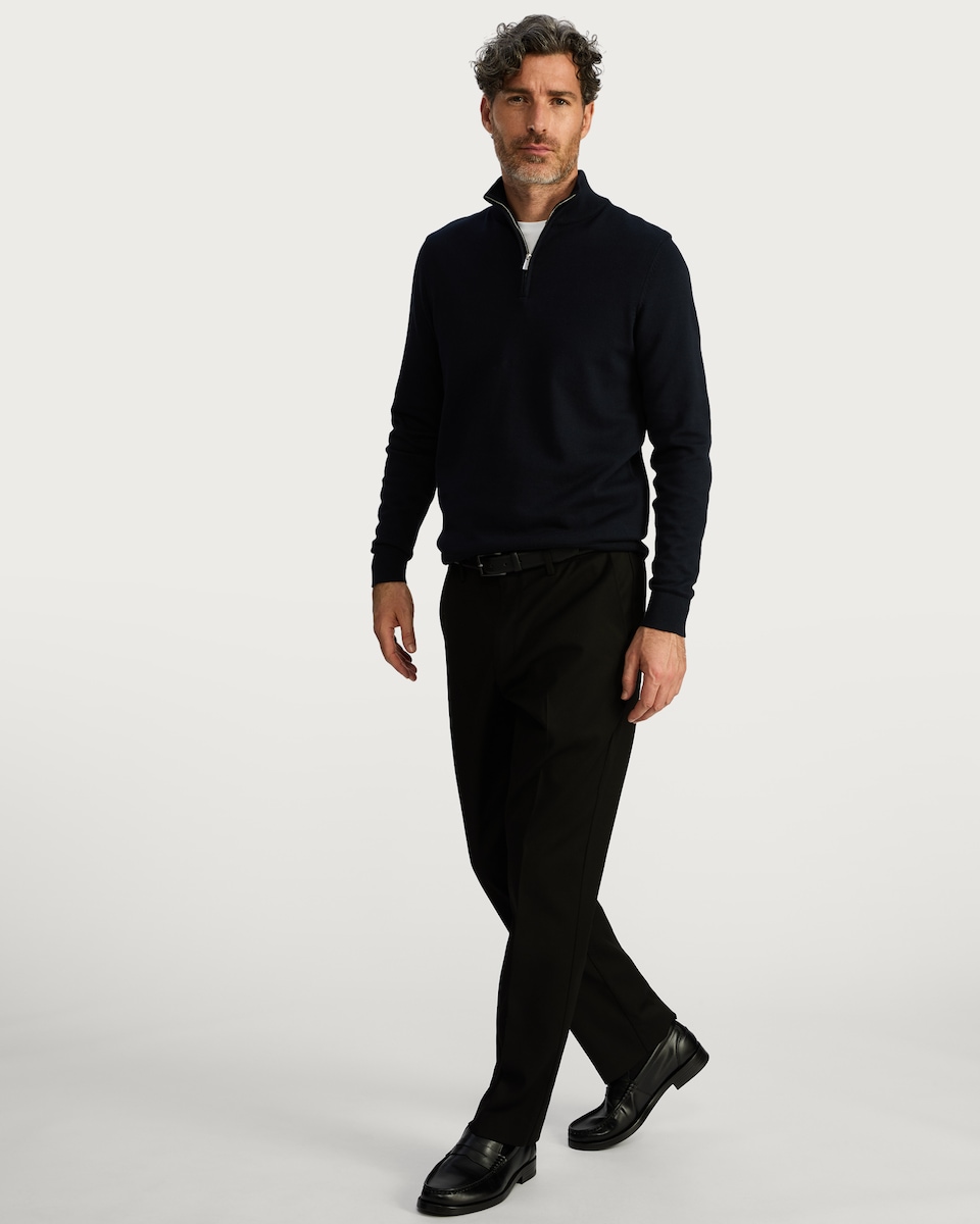 image 1 of F&F Regular Fit Tailored Formal Trousers in Black