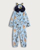 image 1 of Bluey Fleece Hooded Onesie in Lilac