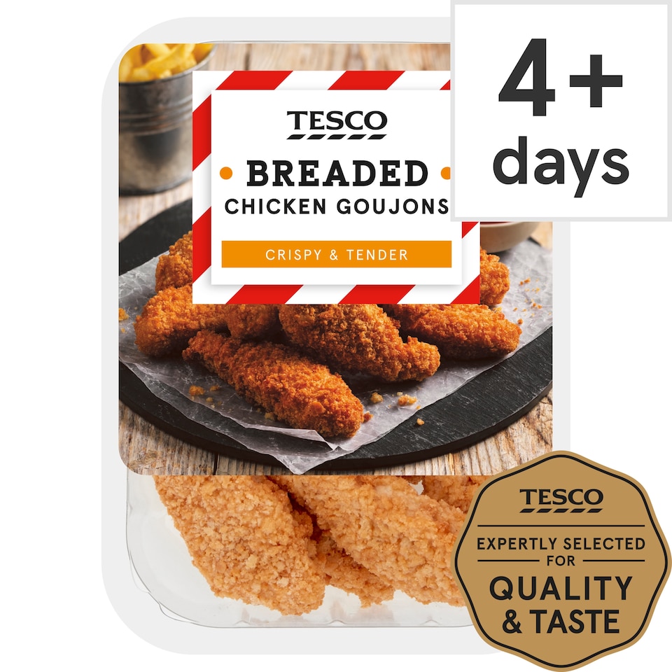 Tesco Breaded Chicken Goujons 270G