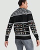 image 3 of Stranger Things Knitted Christmas Jumper in Black