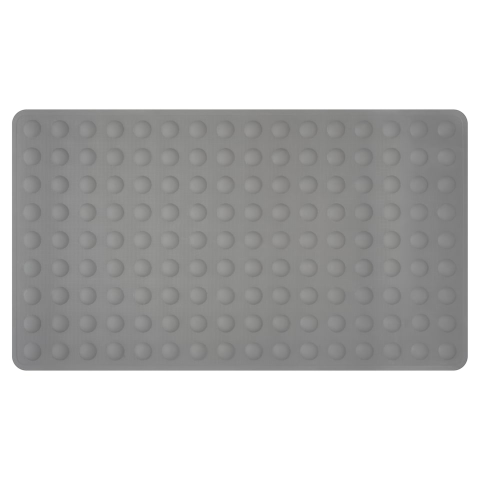F&F Home Rubber Bubble Bath Mat Grey