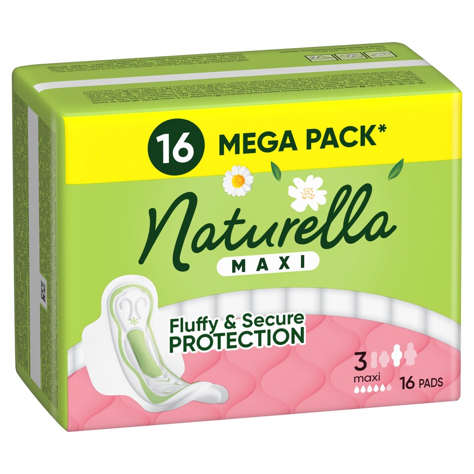Obrázek 1 pro produkt Naturella Maxi Vložky Maxi, velikost 3, S Křidélky, 16