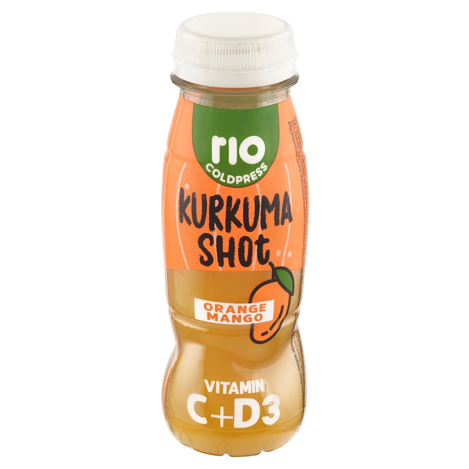 RIO Drink with Orange Juice, Mango, Ginger, Turmeric, Vitamin C and D3 added 180 ml