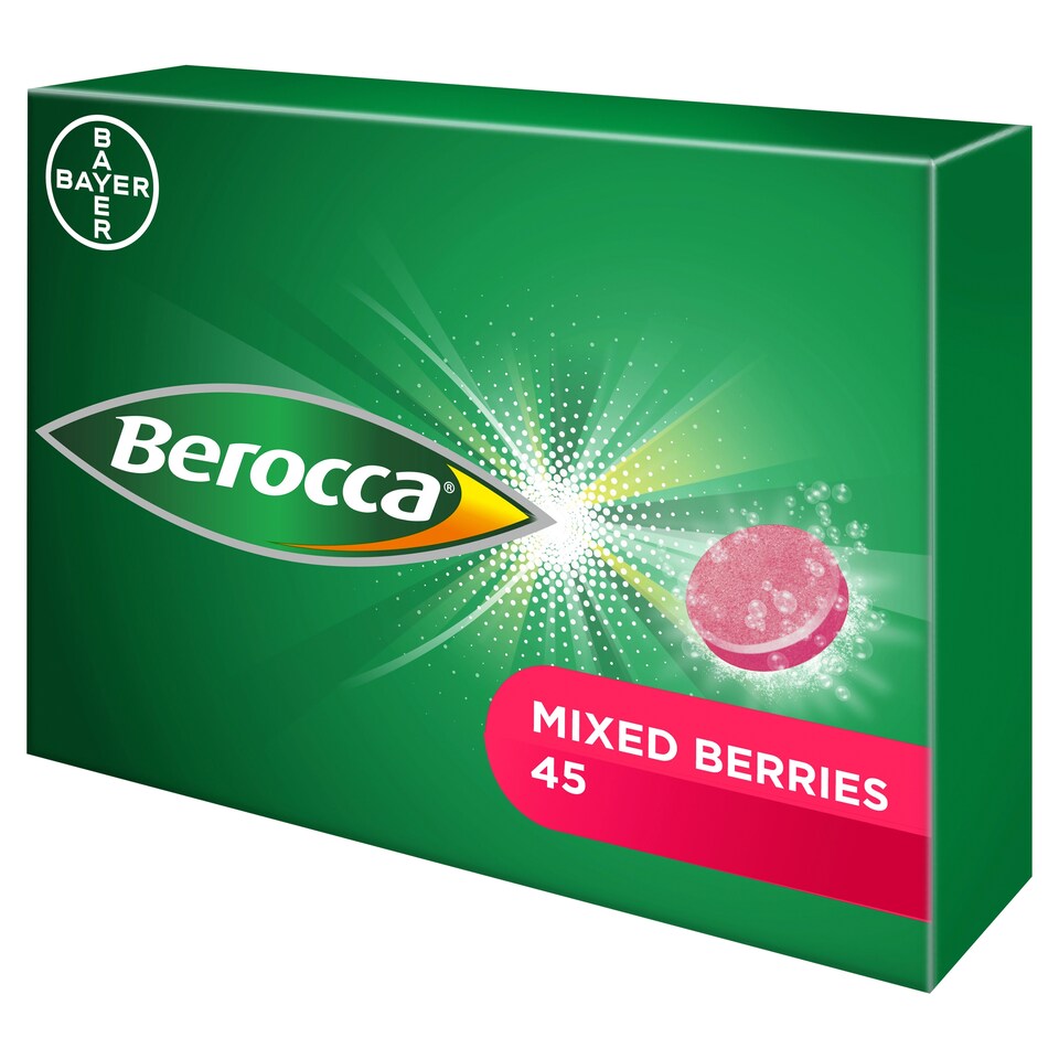 image 1 of Berocca Mixed Berries Effervescent Tablets 45s