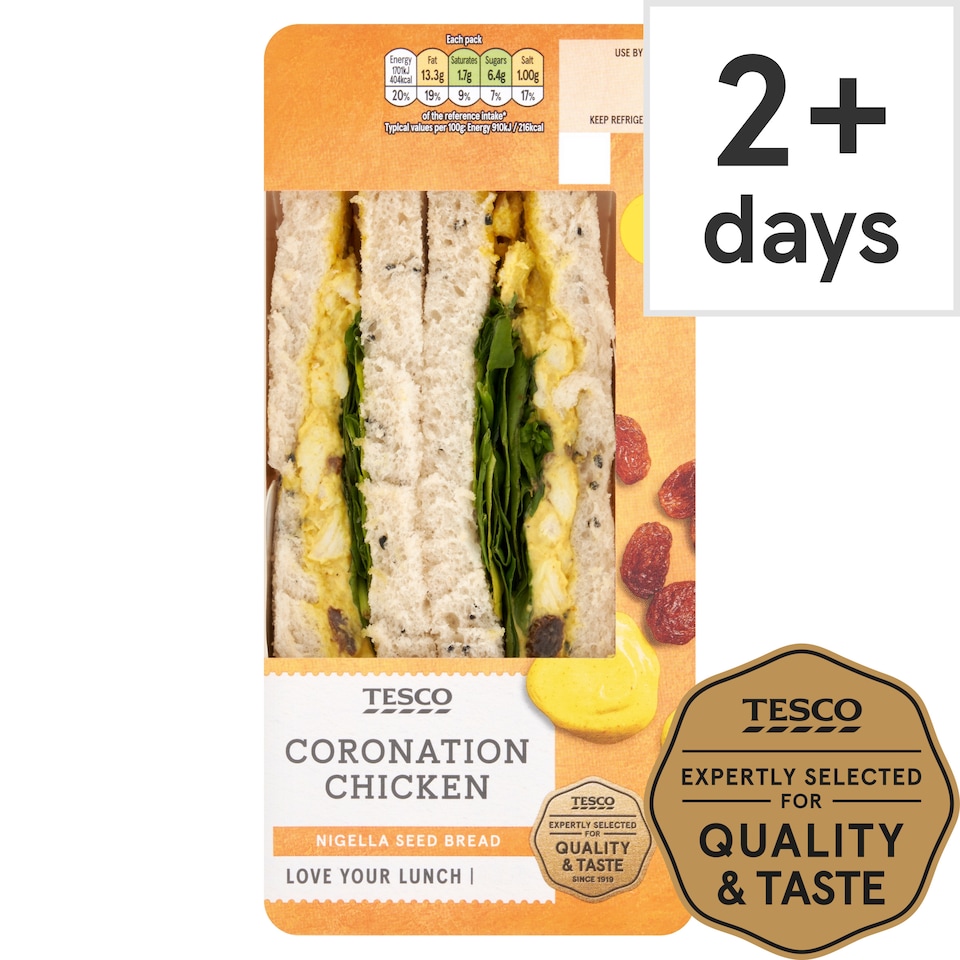 Tesco Coronation Chicken Sandwich