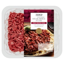 Tesco Lean Beef Steak Mince 5% Fat 250G