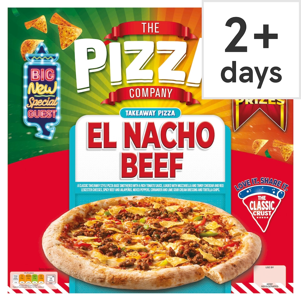 The Pizza Company El Nacho Beef Pizza 535g