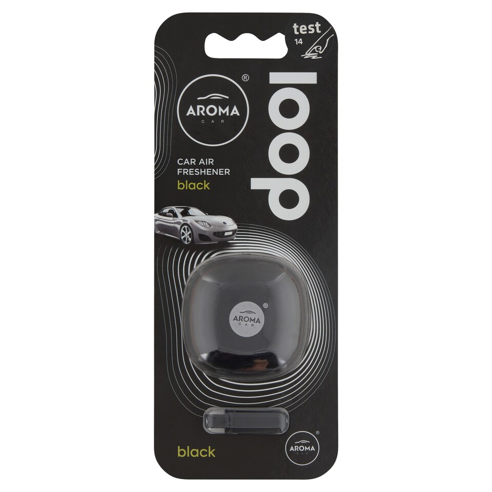 Aroma Car Loop Gel Black osvěžovač vzduchu 1 ks
