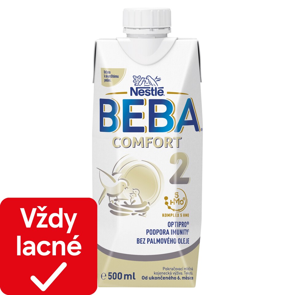 BEBA COMFORT 2, 5 HMO, tekuté následné mlieko, 500 ml