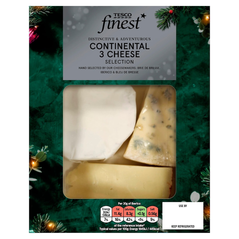 Tesco Finest continental 3 cheese selection 290g