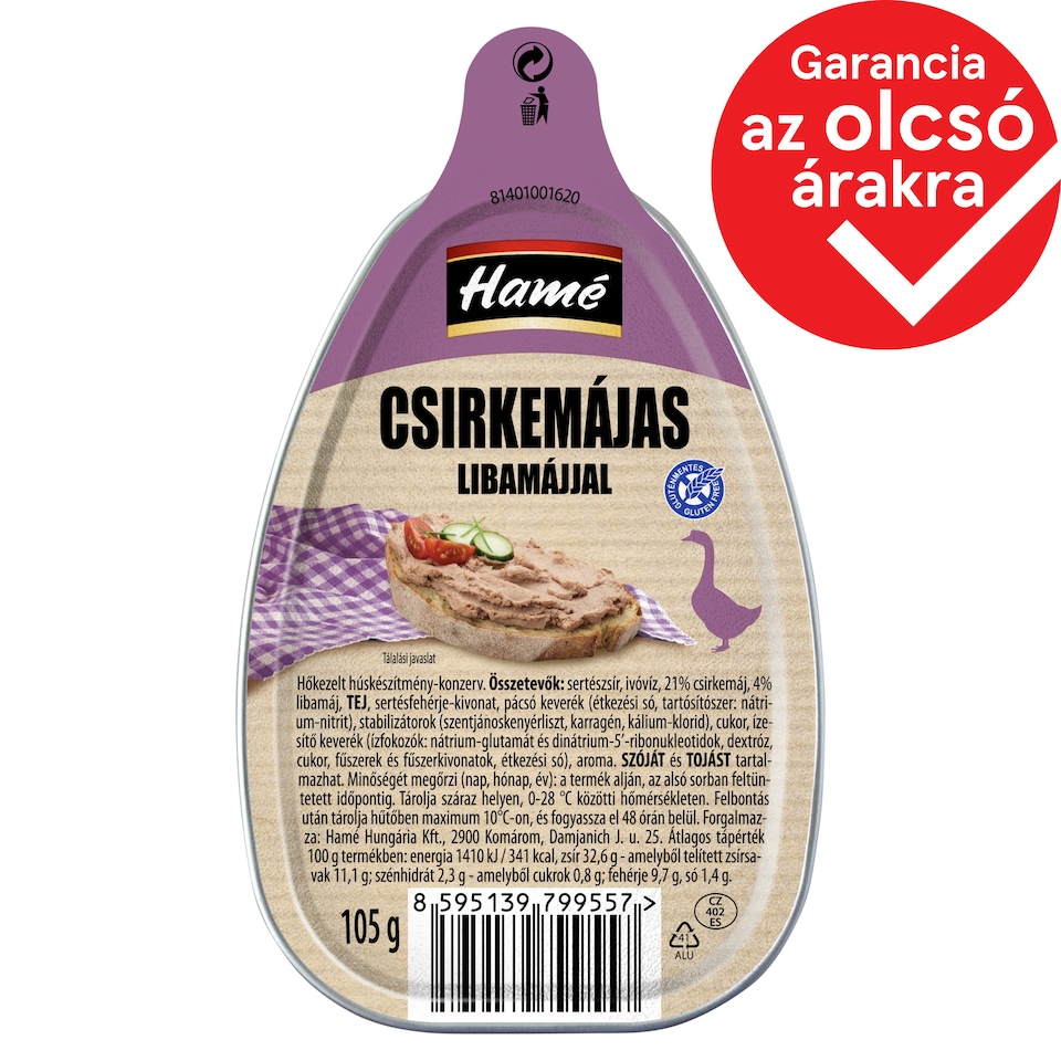 Hamé Chicken Liver Pate with Goose Liver 105 g