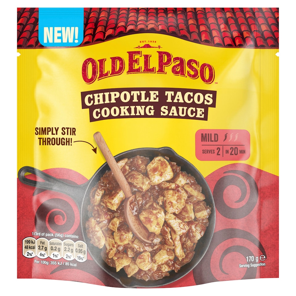 image 1 of Old El Paso Chipotle Tacos Cooking Sauce 170g