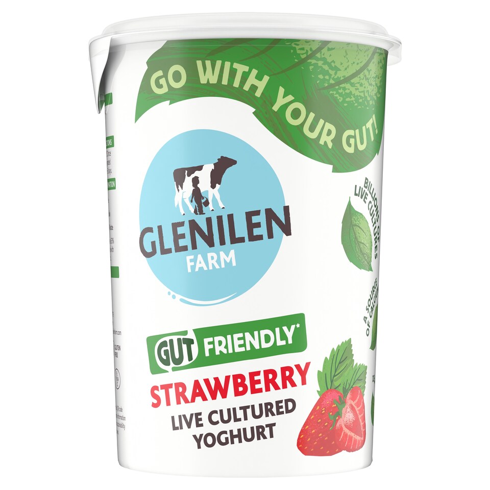 Glenilen Farm Gut Friendly Yoghurt Strawberry 450g