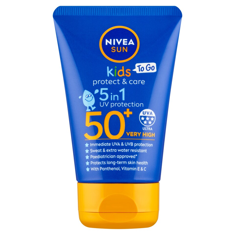 image 1 of Nivea Sun Protect & Care Kids Pocket Size Sun Lotion SPF 50+ 50 ml