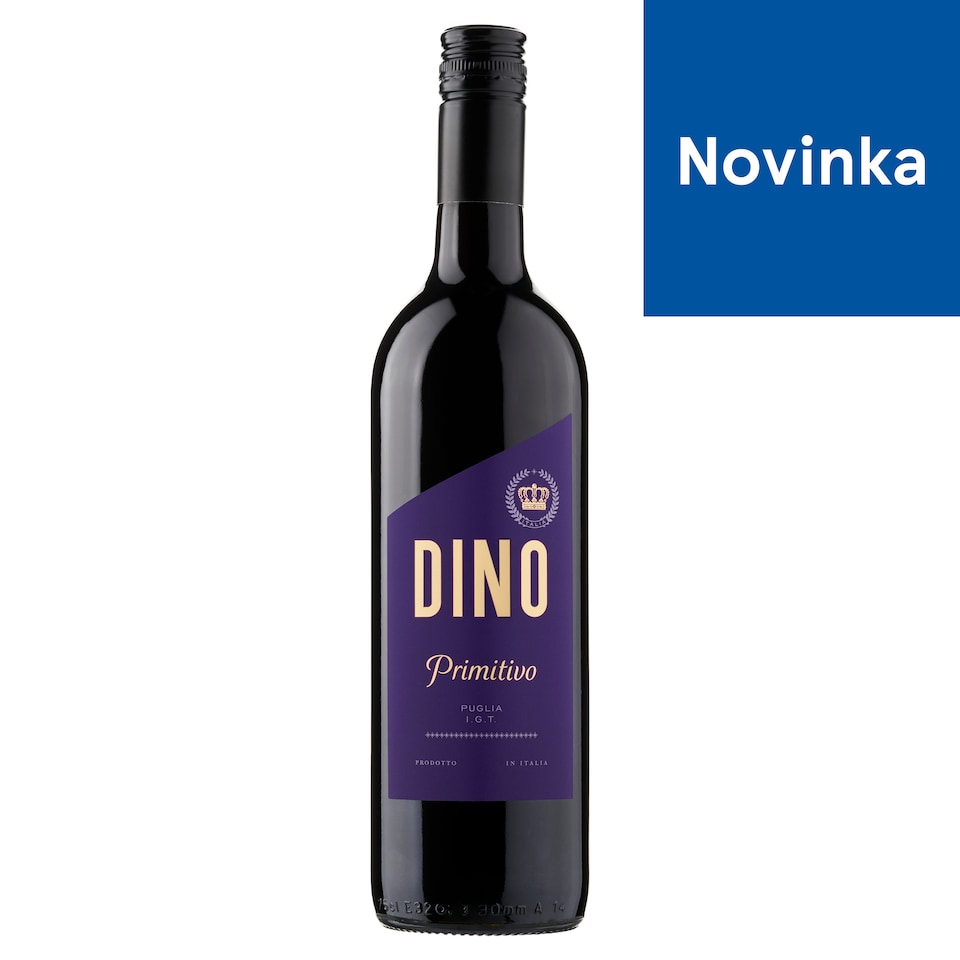 Dino Primitivo Puglia Indicazione Geografica Tipica červene víno suché 750 ml