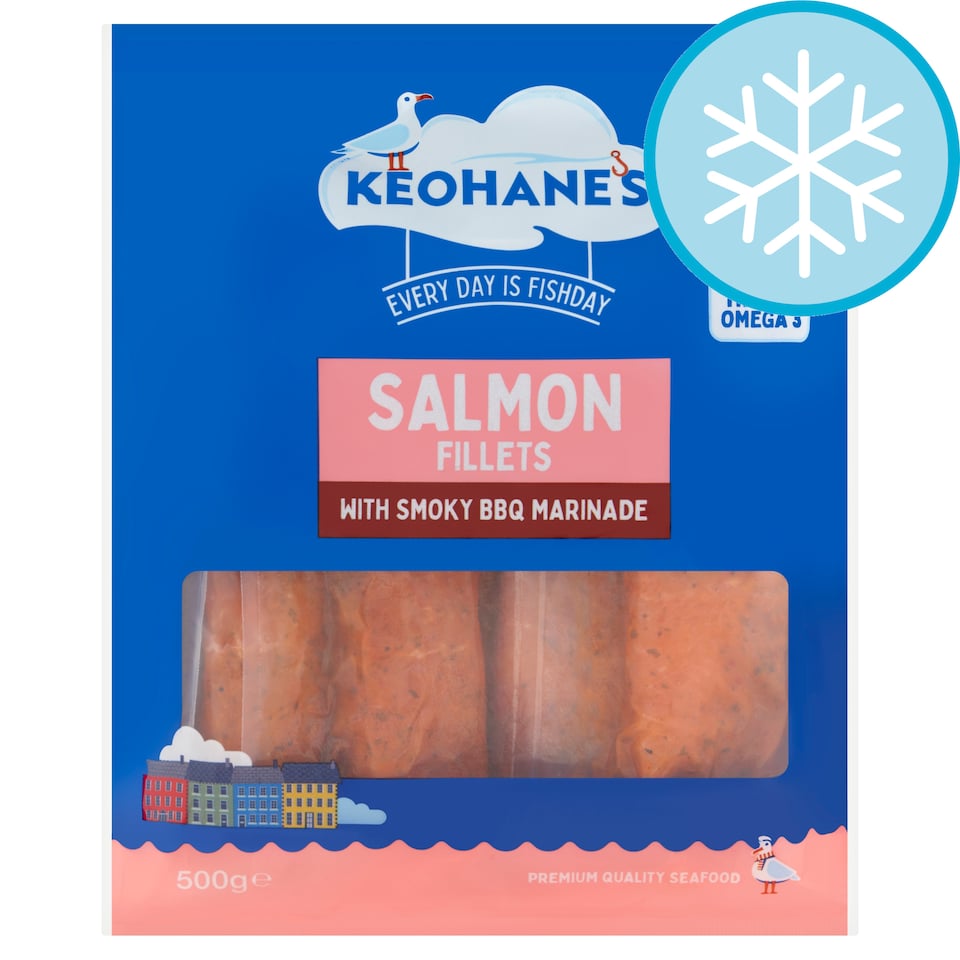 Keohane Seafoods 4 Salmon Fillets Sweet And Smoky Bbq 500G